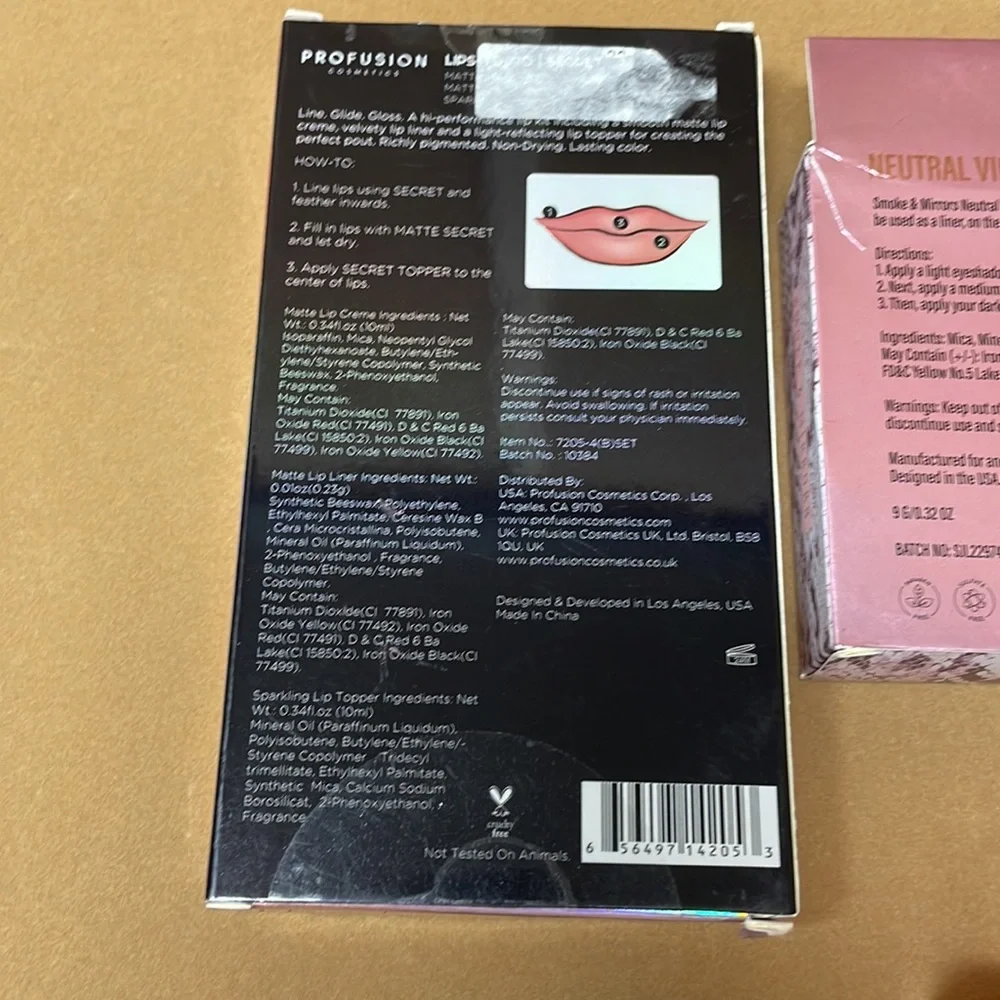 Make up bundle shadow palette, lips to go, waterproof mascara, eyelash curler